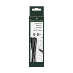 Уголь натуральный набор Faber-Castel PITT® Monochrome Charcoal, 12 штук, 5-8 мм