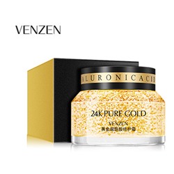 Sale! VENZEN Восстанавливающий крем для лица с ниацинамидом, гиалуроновой кислотой и нано золотом 24К PURE GOLD, 50 мл.