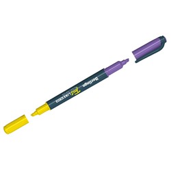 Текстмаркер Berlingo "Textline HL220" 0.5-4мм, двусторонний, желтый/фиолетовый (Т2031)