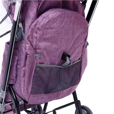 Санки-коляска «Ника Детям НД7-8 с единорогом», цвет вересковый