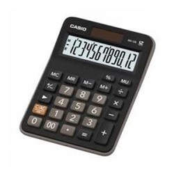 Калькулятор 12 разрядов MX-12B 2 питания 29х106.5х147 мм (537016) черный CASIO {Филиппины}