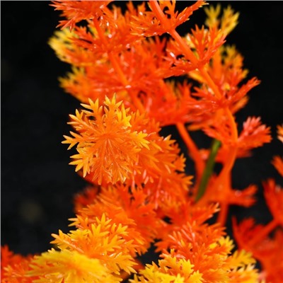 Растение искусственное аквариумное, 6 х 24 см, оранжевое, 1 шт.