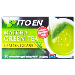 Зеленый чай с добавлением Матча и лемонграсс Itoen (20 шт.), Япония, 30 г Акция