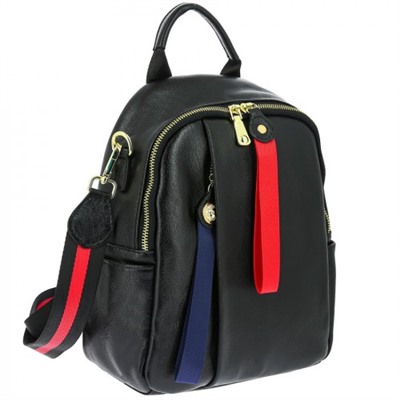 Женский кожаный рюкзак K8801 BLACK