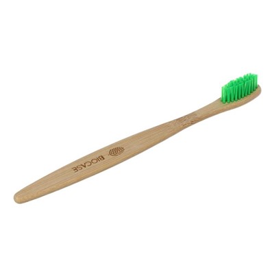Бамбуковая зубная щётка Biocase, для взрослых, зелёная