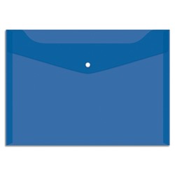 Папка с кнопкой А4 OfficeSpace 150 мкм, синяя (Fmk12-5/220897)