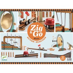 Деревянный конструктор Djeco Zig&Go, 52 детали