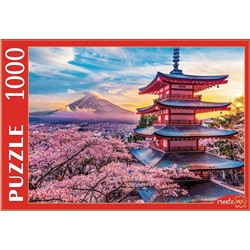 Puzzle 1000 элементов "Япония. Закат над горой Фудзи" (ШТП1000-7139)