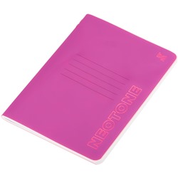 Книжка записная А6  60л. "Neotone. Розовая" (NA6t50d_61087, "BG") пластиковая обложка, тиснение, блок в точку 80г/м