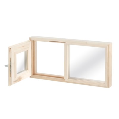 Окно, 30×60см, двойное стекло, двустворчатое ЛИПА