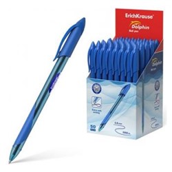Ручка шариковая Dolphin синяя 1.2мм 48188 Erich Krause {Китай}