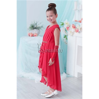 Платье нарядное для девочки арт. ИР-1711, цвет красный