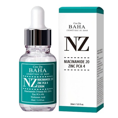 Cos De BAHA Укрепляющая сыворотка для сужения пор / NZ Niacinamide 20 Serum, 30 мл