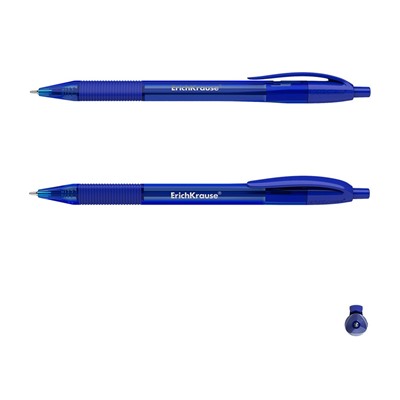 Ручка шар. автомат. ErichKrause "Ultra Glide Technology U-209" (47610) синяя, 1мм, синий корпус, грип