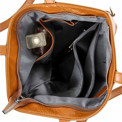 Женская кожаная сумка 20512 BROWN