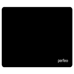 Коврик для мыши Perfeo "Black", ткань + резиновое основание, 320*240*3мм, с черной окантовкой (PF_D0714)