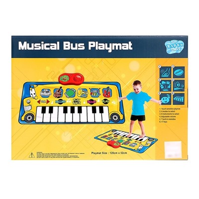 Музыкальный коврик «Музыкальный автобус», 120 × 52 см