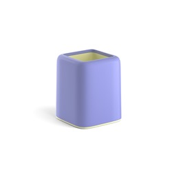 Подставка-стакан квадрат. ErichKrause "Forte. Pastel" (51552) фиолетовая с желтой вставкой
