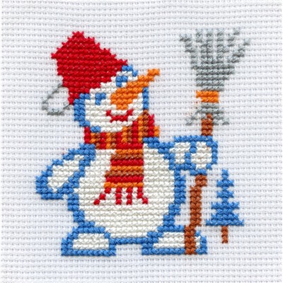 Набор для вышивания "Снеговик" (03671) "Десятое королевство"