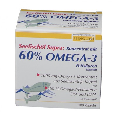 Seefischol (Сифишол) Supra Konzentrat mit 60% Omega-3-Fettsauren 100 шт
