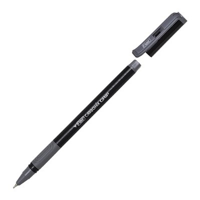 Ручка шар. FLAIR "CARBONIX GRIP" черная (F-1377) 0.7мм, карбоновый корпус