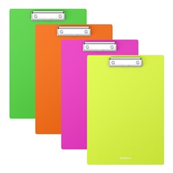 Доска-планшет с зажимом ErichKrause "Matt Neon", пластик (55127) цвет в ассорт.