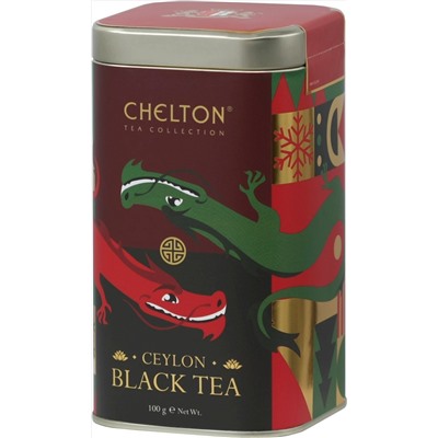 CHELTON. Новый год. Банка. Зеленый Дракон 100 гр. жест.банка