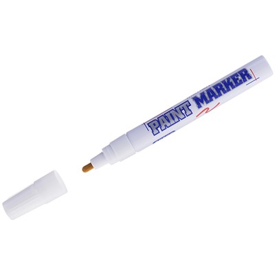 Маркер-краска лаковый MunHwa белый 4мм (PM-05) на нитрооснове
