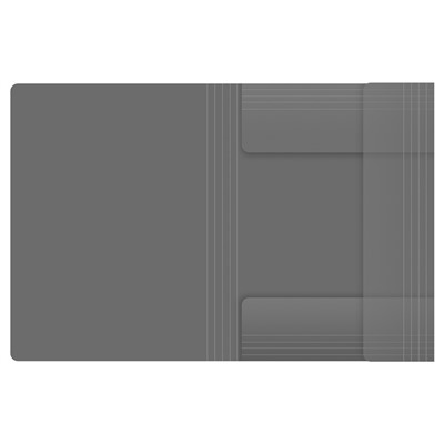 Папка на резинках BERLINGO "No Secret" полупрозрачная черная (FB4_A4993) А4, 600мкм
