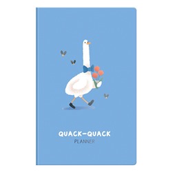 Планер недатированный, 32л., 135*210мм, на скобе MESHU "Quack-Quack", матовая ламинация, выбороч.лак (MS_53283)