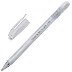 Ручка гелевая "Crown" 0.8 мм БЕЛАЯ пастель HJR-500P Crown {Корея}