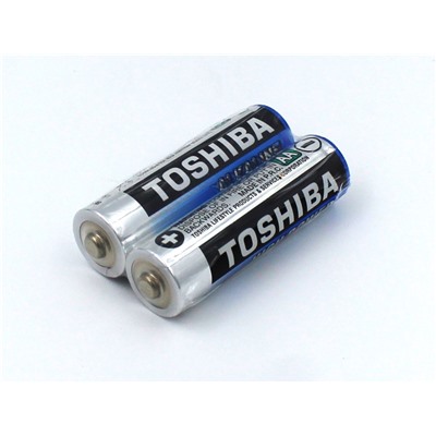 Батарейка LR6 "Toshiba", алкалиновая, без блистера, по 2шт. в спайке