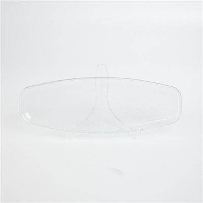Поднос прозрачный овальный, 36×13 см, BDK Glass
