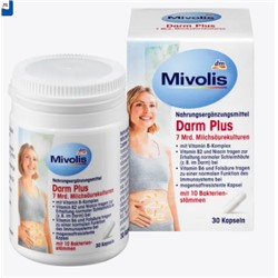 Mivolis Darm Plus Kapseln 30 St, Миволис Дарм Плюс Молочнокислые культуры и бифидобактерии, 30 капсул