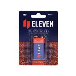 Батарейка 6LR61 9V "Eleven" алкалиновая, BL1