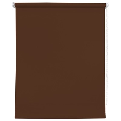 Рулонная штора «Плайн», 85х175 см, цвет темно-коричневый