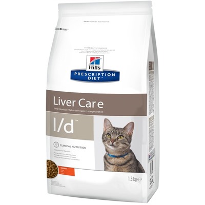 Сухой корм Hill's PD l/d Liver Care для кошек, при заболеваниях печени, 1.5 кг