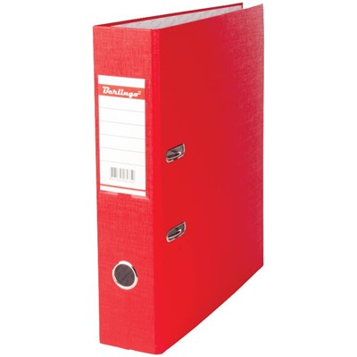 Папка-регистратор Berlingo "Standard", покрытие из ПВХ, 70мм, красная (АМ4511) карман на корешке, нижний мет. кант