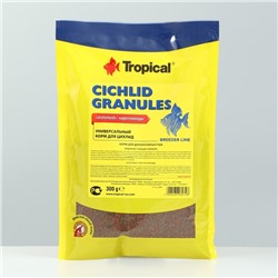 Корм Tropical Cichlid Granules для цихлид, медленно тонущие гранулы, 300 г