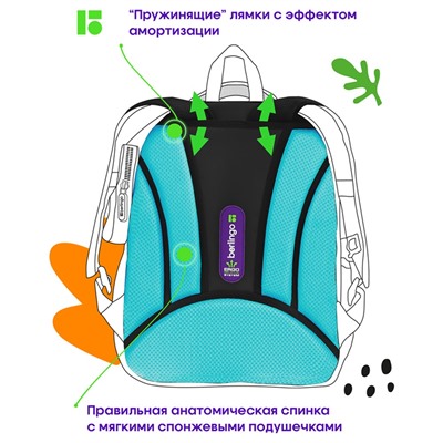 Рюкзак Berlingo Expert Plus "Robotics gaming" (RU09037) 38*29*15см, 2 отделения, 2 кармана, анатомическая спинка