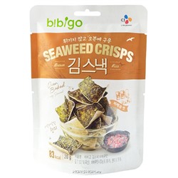 Чипсы из водорослей со вкусом BBQ Bibigo, Корея, 20 г,
