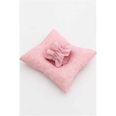 Подушка для кормления ребенка на манжете ПКР/розовая пудра
