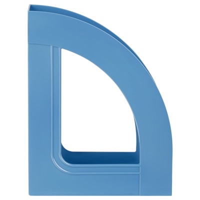Лоток вертикальный для бумаг СТАММ "Респект" сине-голубой (ЛТВ-31685) ширина 70мм