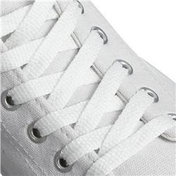 Шнурки для обуви, плоские, 8 мм, 120 см, цвет белый