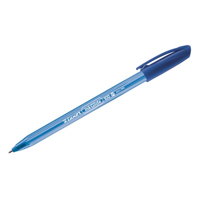 Ручка шар. Luxor "InkGlide 100 Icy" (16702) синяя, 0.7мм, трехгранный корпус, синий