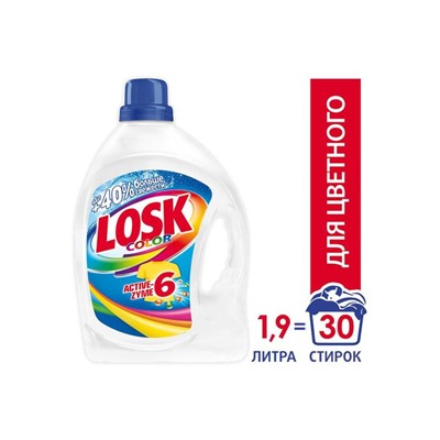 Гель для стирки Losk Color, 1,95 л