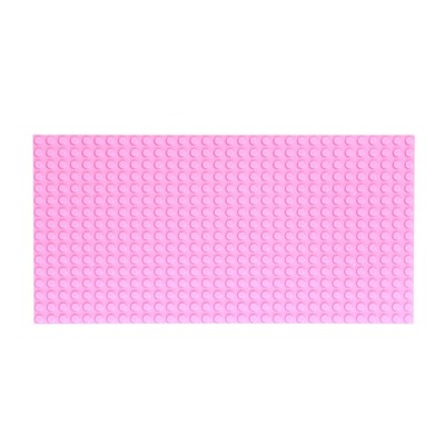 Пластина-перекрытие для конструктора, 25,5 × 12,5 см, цвет розовый