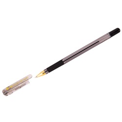 Ручка шар. Munhwa "MC Gold" на масляной основе, черная 0.7мм (ВМС07-01)