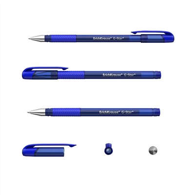 Ручка гелевая ErichKrause "G-Star" (45206) синяя, 0.5мм
