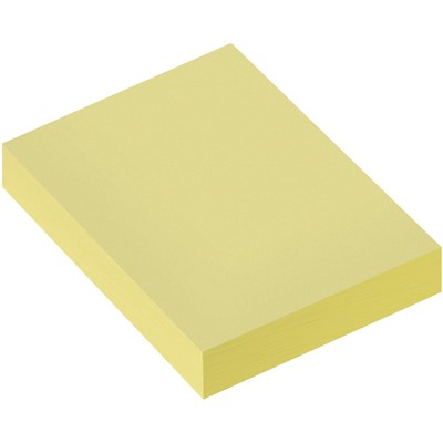 Блоки самоклеящиеся OfficeSpace 38*51мм, 12шт* 100л., пастельные желтые (362435)